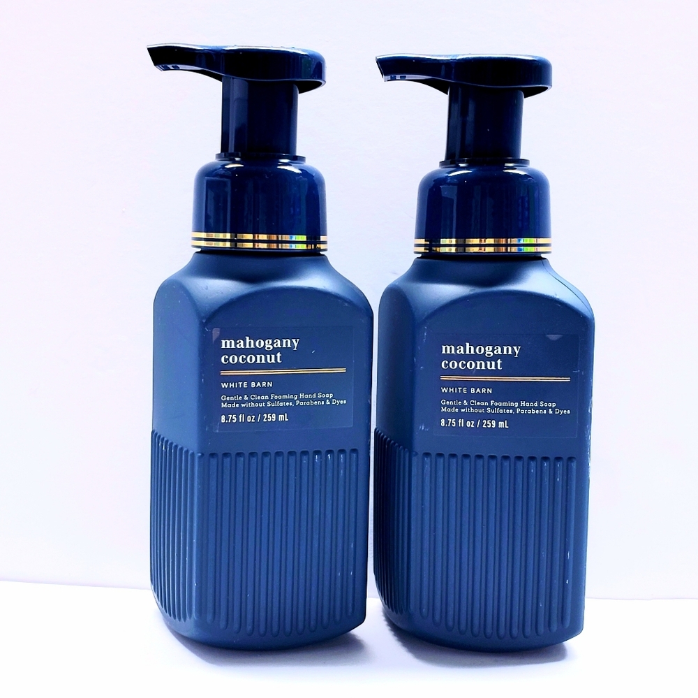 Bath & Body Works MAHOGANY COCONUT Gentle & Clean Foaming Hand Soap, 8.75 oz(2)